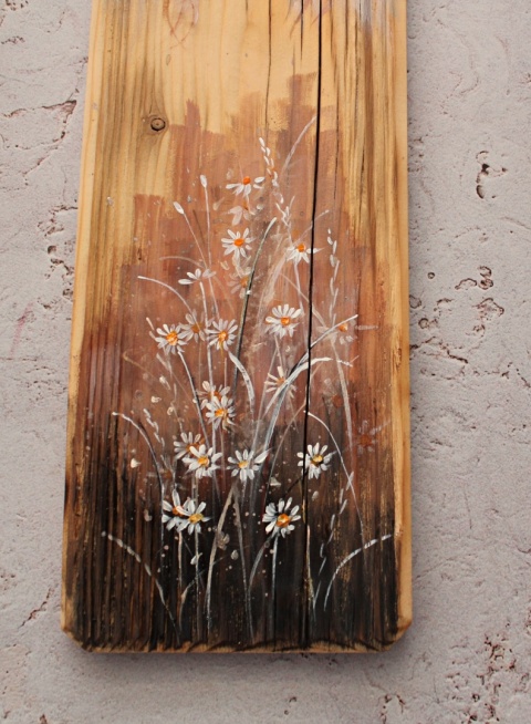 Deska Retro Anioł w złocieniach dł. 40 cm x szer. 12 cm Deska Retro Anioł w złocieniach dł. 40 cm x szer. 12 cm