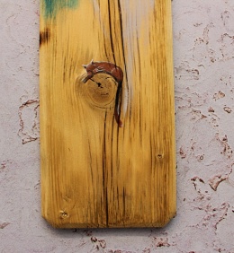 Deska Retro Anioł z kotem nr 5 dł. 40cm x szer. 12 cm