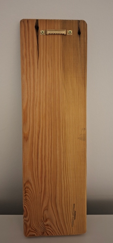 Deska Retro Anioł z pieskiem nr 1 dł.40cm x szer.12cm