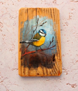 Obraz na desce ptaki nr 5 dł. 20 cm x szer. 12 cm