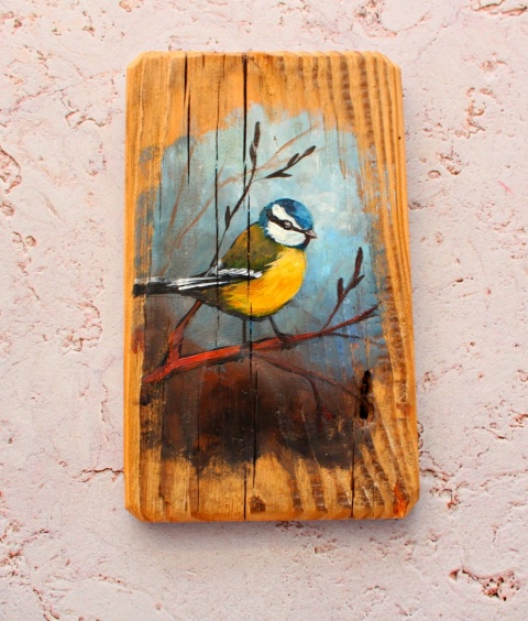 Obraz na desce ptaki nr 5 dł. 20 cm x szer. 12 cm Obraz na desce ptaki nr 5 dł. 20 cm x szer. 12 cm