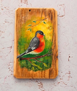 Obraz na desce ptaki nr 6 dł. 20 cm x szer. 12 cm