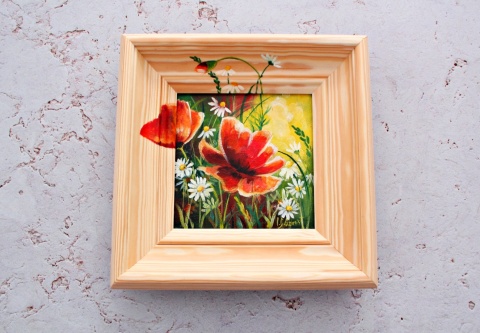 Obraz na płótnie MAKI nr 1 - 24,5 cm x 24,5 cm Obraz na płótnie MAKI nr 1 - 24,5 cm x 24,5 cm