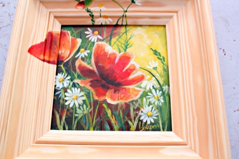 Obraz na płótnie MAKI nr 1 - 24,5 cm x 24,5 cm Obraz na płótnie MAKI nr 1 - 24,5 cm x 24,5 cm