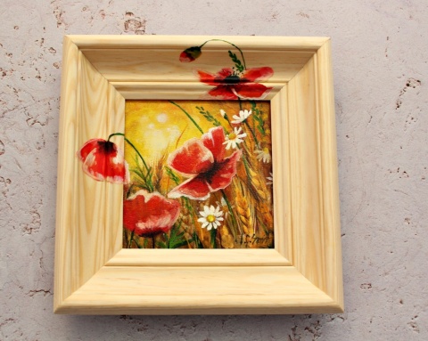 Obraz na płótnie MAKI nr 2 - 24,5 cm x 24,5 cm Obraz na płótnie MAKI nr 2 - 24,5 cm x 24,5 cm